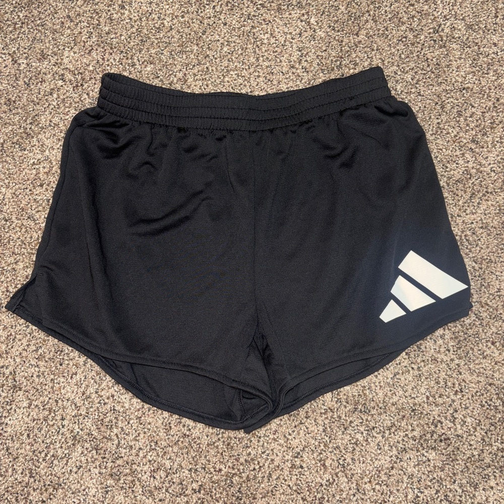 Adidas Womens Aeroready Train Essentials Big Logo Black shorts size Medium